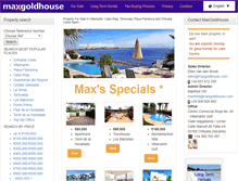 Tablet Screenshot of maxgoldhouse.com